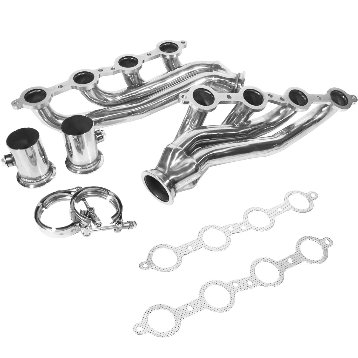 LS Swap Headers Primary Tube Bend Pattern Showing 4-2-1 Design for Chevy C10 S10 Camaro LS Engine Conversion Exhaust