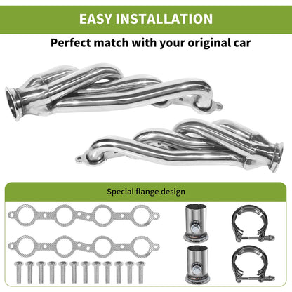 LS Swap Headers Easy Installation Special Flange Design