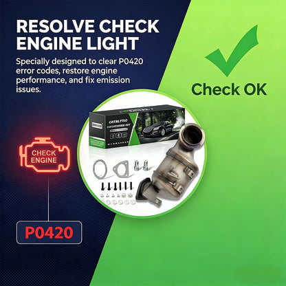 Chevy Cruze Sonic Catalytic Converter Performance Enhancement High Flow Design for 1.4T 1.8L Improved Exhaust Output