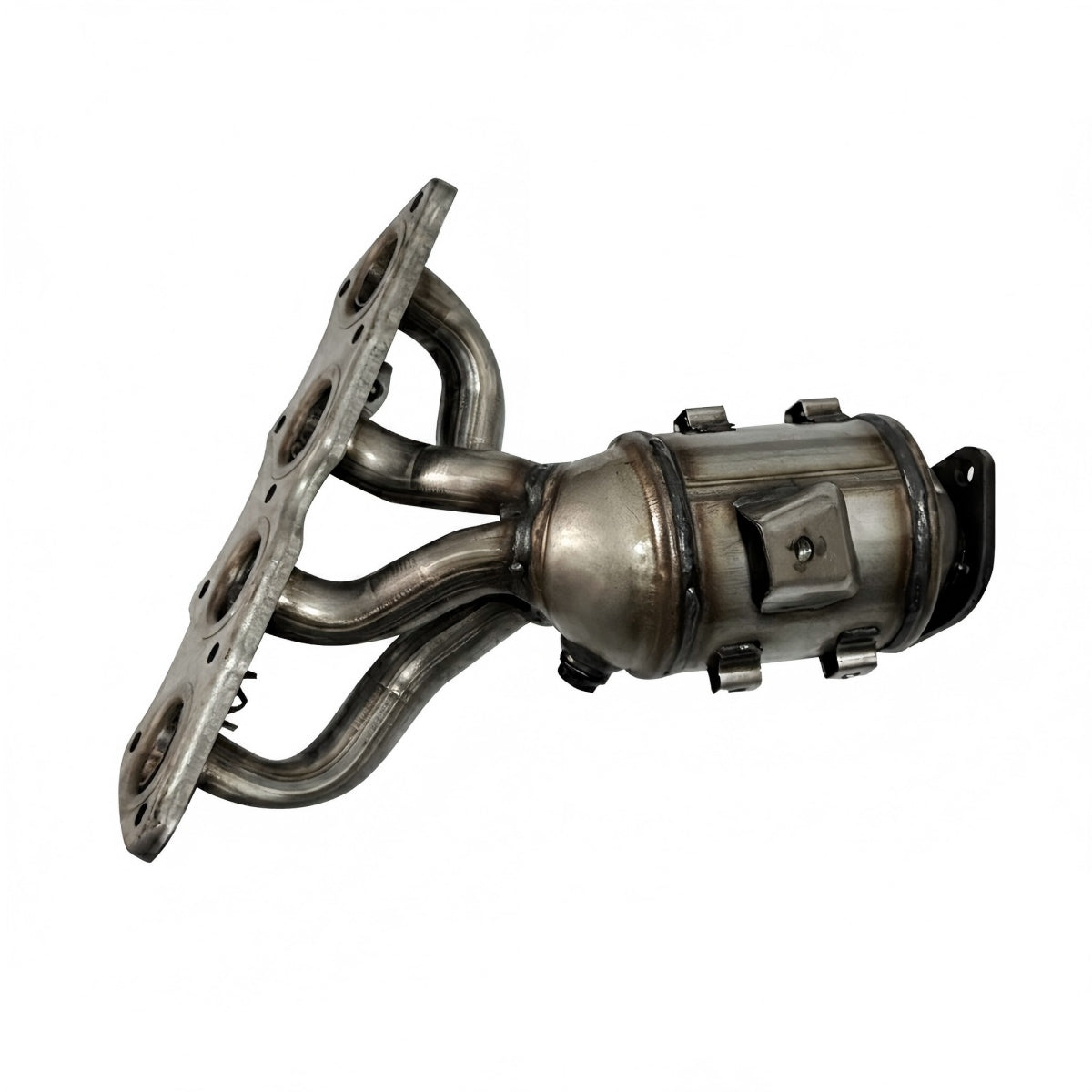 Flex Pipe Section on Hyundai Catalytic Converter Showing Inlet Absorption Joint Vibration Detail