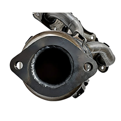 Dimension Diagram of Hyundai Kia Catalytic Converter Showing Overall Length Pipe Diameter Specs