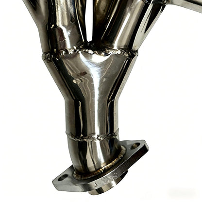 Jeep Wrangler TJ 4.0L Headers Alternate Angle View Showing Straight Six Cylinder Tube Layout