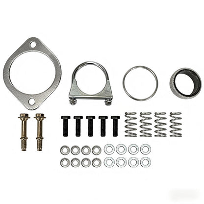 Silverado Catalytic Converter Hardware Kit with Exhaust Gaskets Clamps Bolts and Springs for Direct Fit Installation