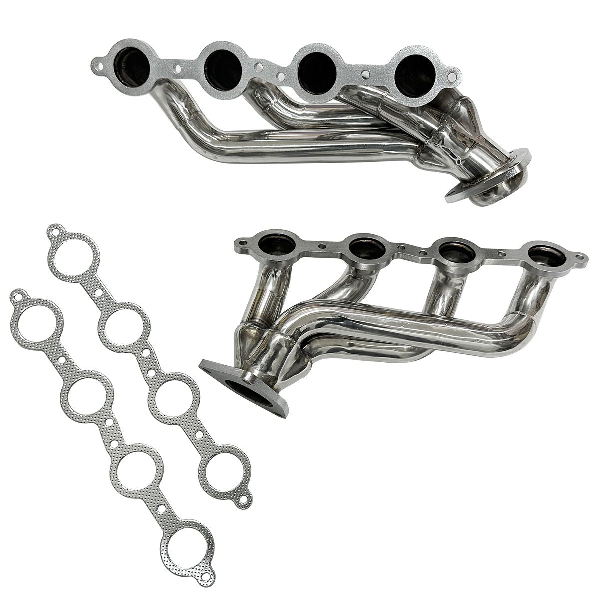 Silverado 5.3L 2002-2016 Headers Alternate Angle View Driver Side Primary Tube Layout