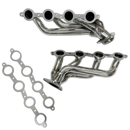 Silverado 5.3L 2002-2016 Headers Alternate Angle View Driver Side Primary Tube Layout