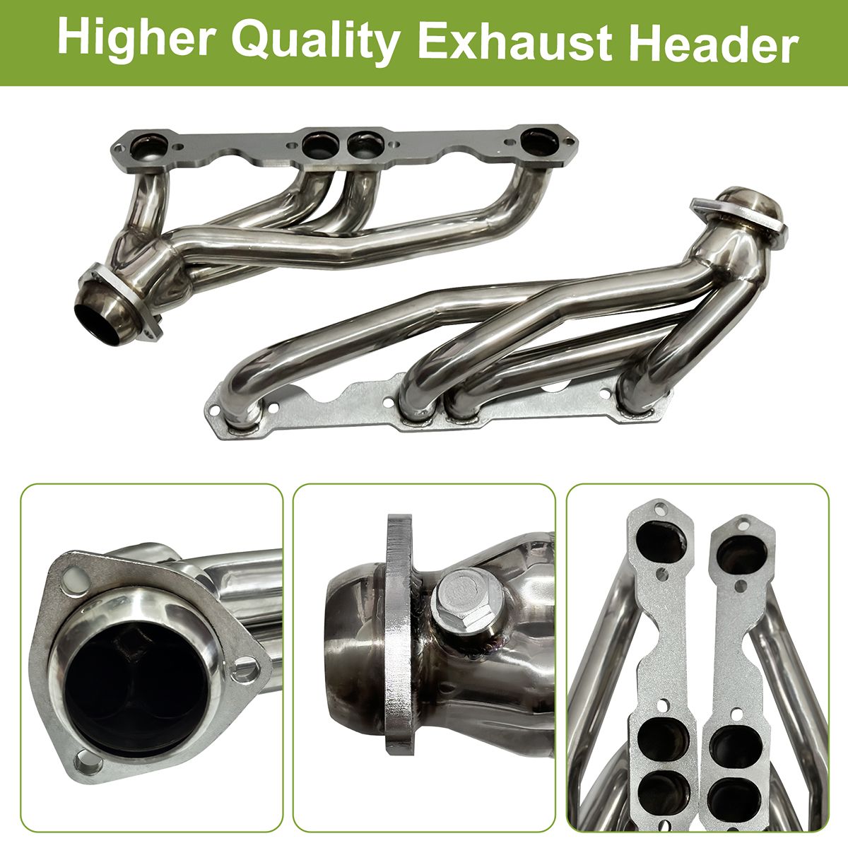 SBC Shorty Headers Primary Tube Layout Engine Bay Clearance for 1988-1995 Chevy GMC C1500 K1500 305 350 Exhaust Manifold