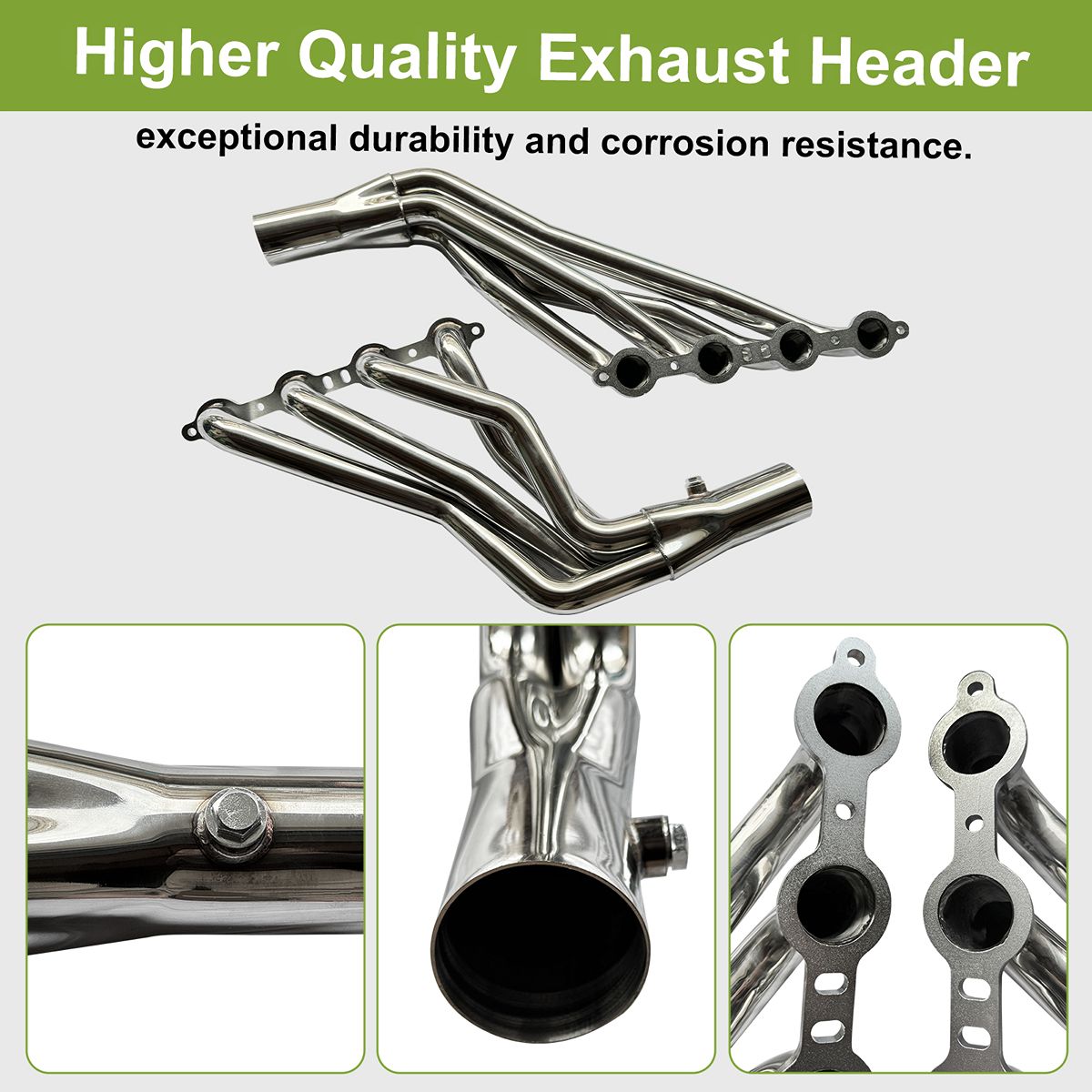 Silverado Headers with Y-Pipe Complete System Exhaust Manifold Replacement Main Product Photo Direct Bolt-On