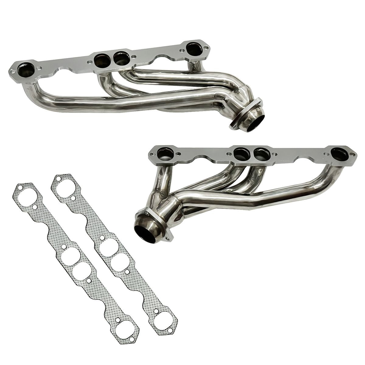 SBC Shorty Headers TIG Welded Joint Close-Up for 1988-1995 Chevy GMC C1500 K1500 305 350 Exhaust Manifold Quality