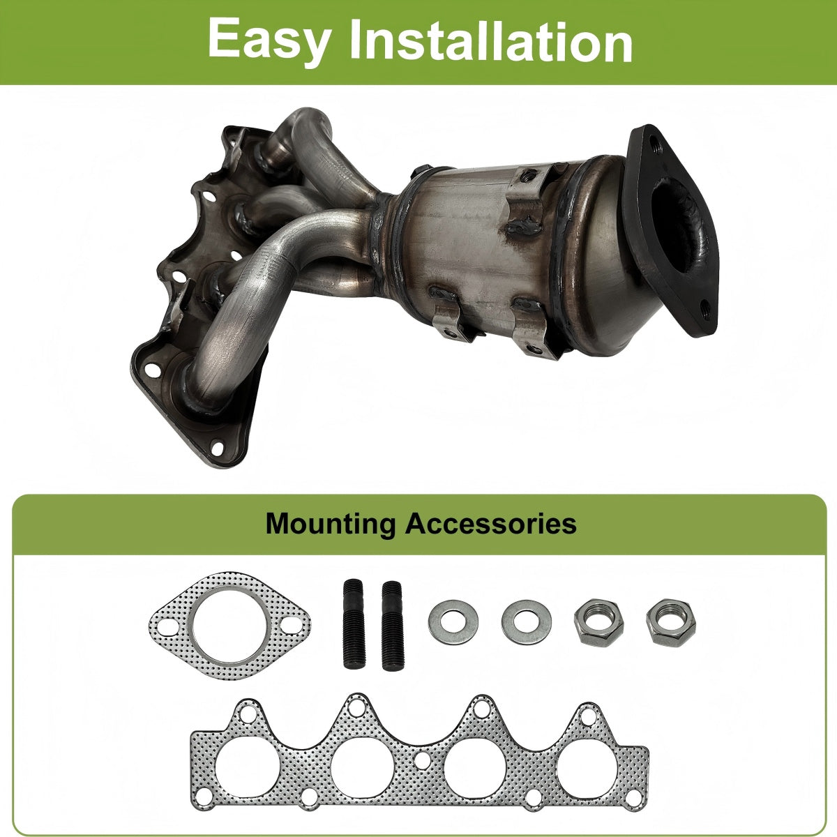 Kia Veloster Catalytic Converter Upper Heat Shield Bracket Mounting Hardware Included