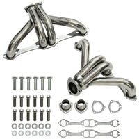 SBC Block Hugger Headers T304 Stainless Steel Shorty Style for Small Block Chevy V8 Main Unit