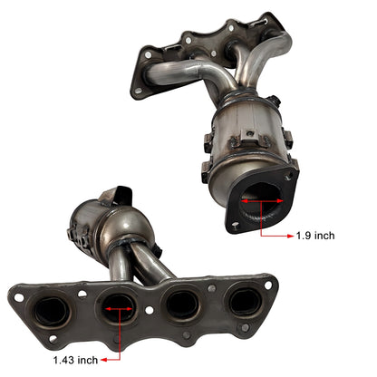 Hyundai Accent Catalytic Converter Installed Under Vehicle Chassis Showing Direct Fit Position
