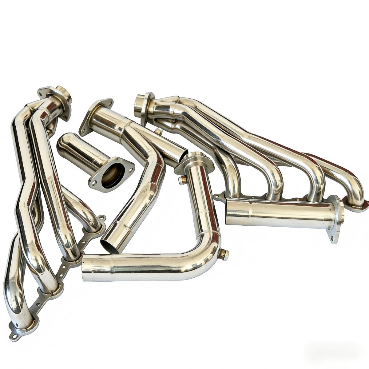 Silverado Long Tube Headers Additional View Showing Passenger Side Fitment and Ground Clearance