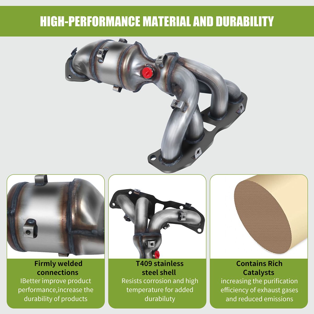 Nissan Altima Catalytic Converter Internal Ceramic Honeycomb Substrate Catalyst Core Structure Cutaway