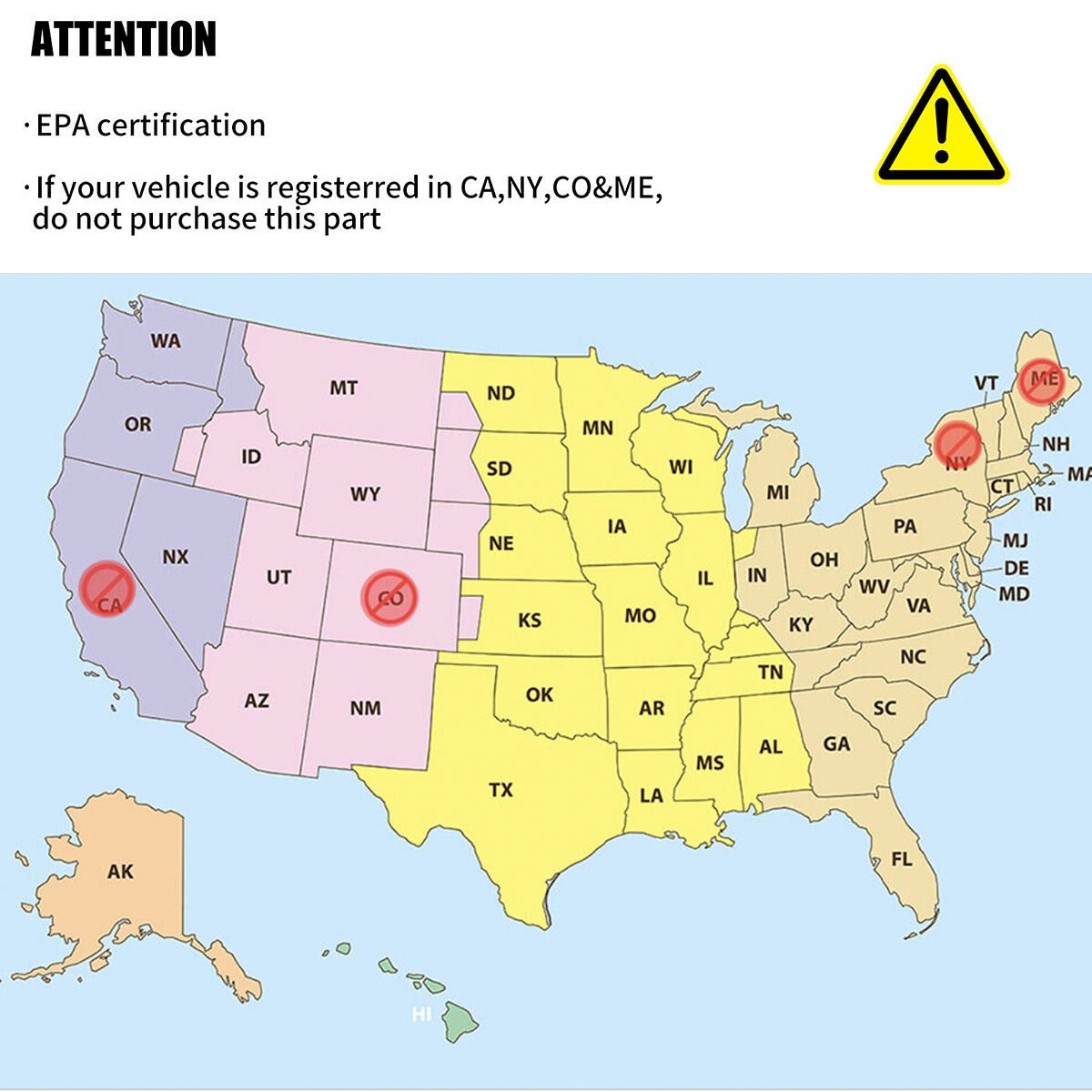 Nissan Altima Catalytic Converter EPA Certification Label Showing Federal Emissions Compliance for 2007-2013 2.5L Direct Fit