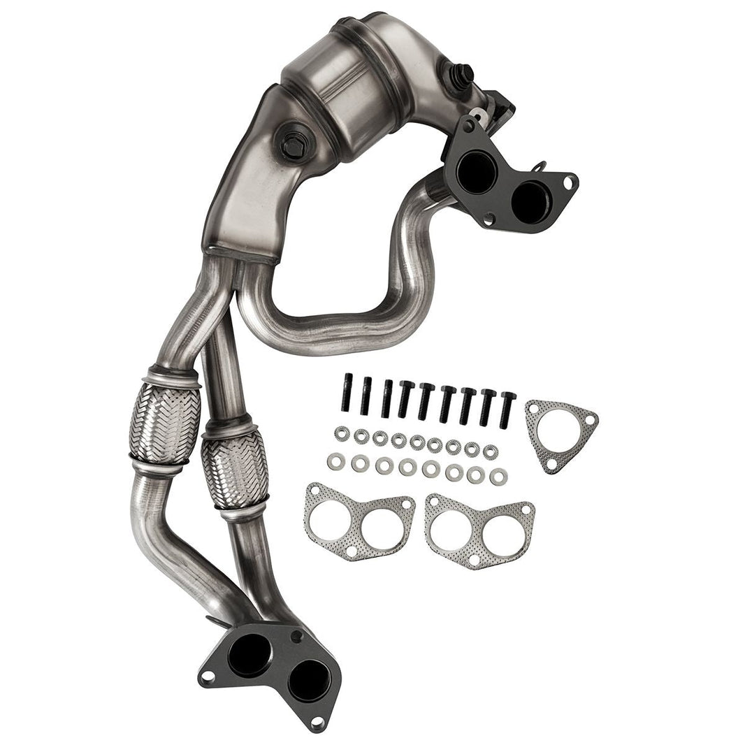 AMVirtuo Catalytic Converter Kit for 2006-2012 Subaru Forester Impreza Legacy Outback 2.5L H4 Direct Fit Stainless Steel
