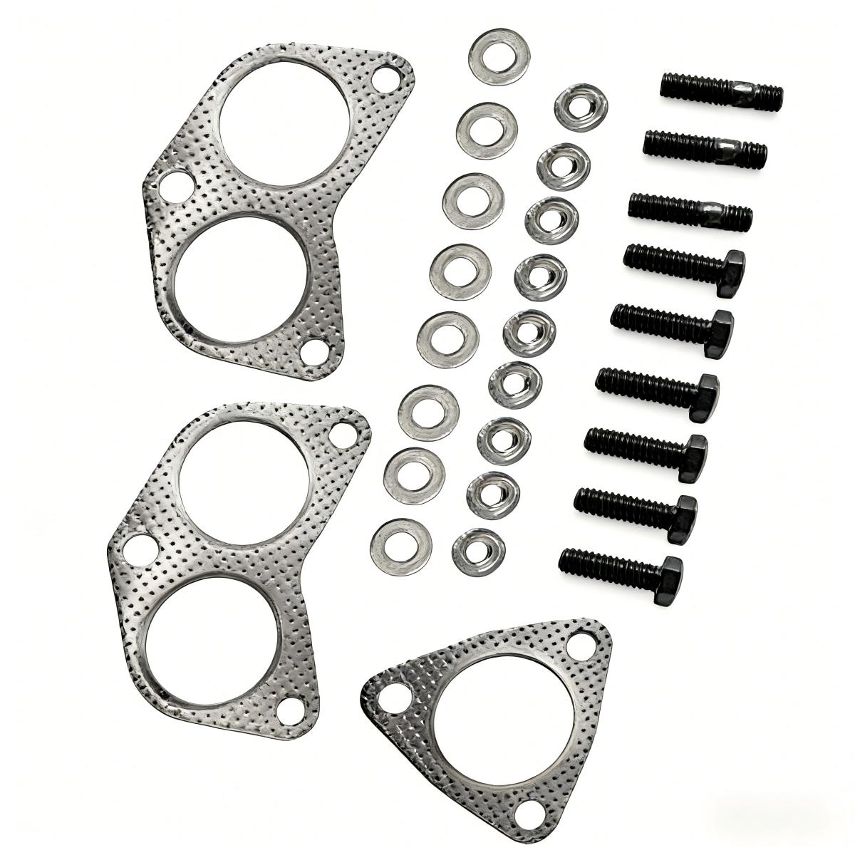 Subaru Catalytic Converter Hardware Gasket Kit Including Bolts Clamps and Exhaust Manifold Gaskets for 2006-2012 2.5L Installation