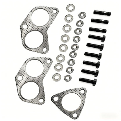 Subaru Catalytic Converter Hardware Gasket Kit Including Bolts Clamps and Exhaust Manifold Gaskets for 2006-2012 2.5L Installation