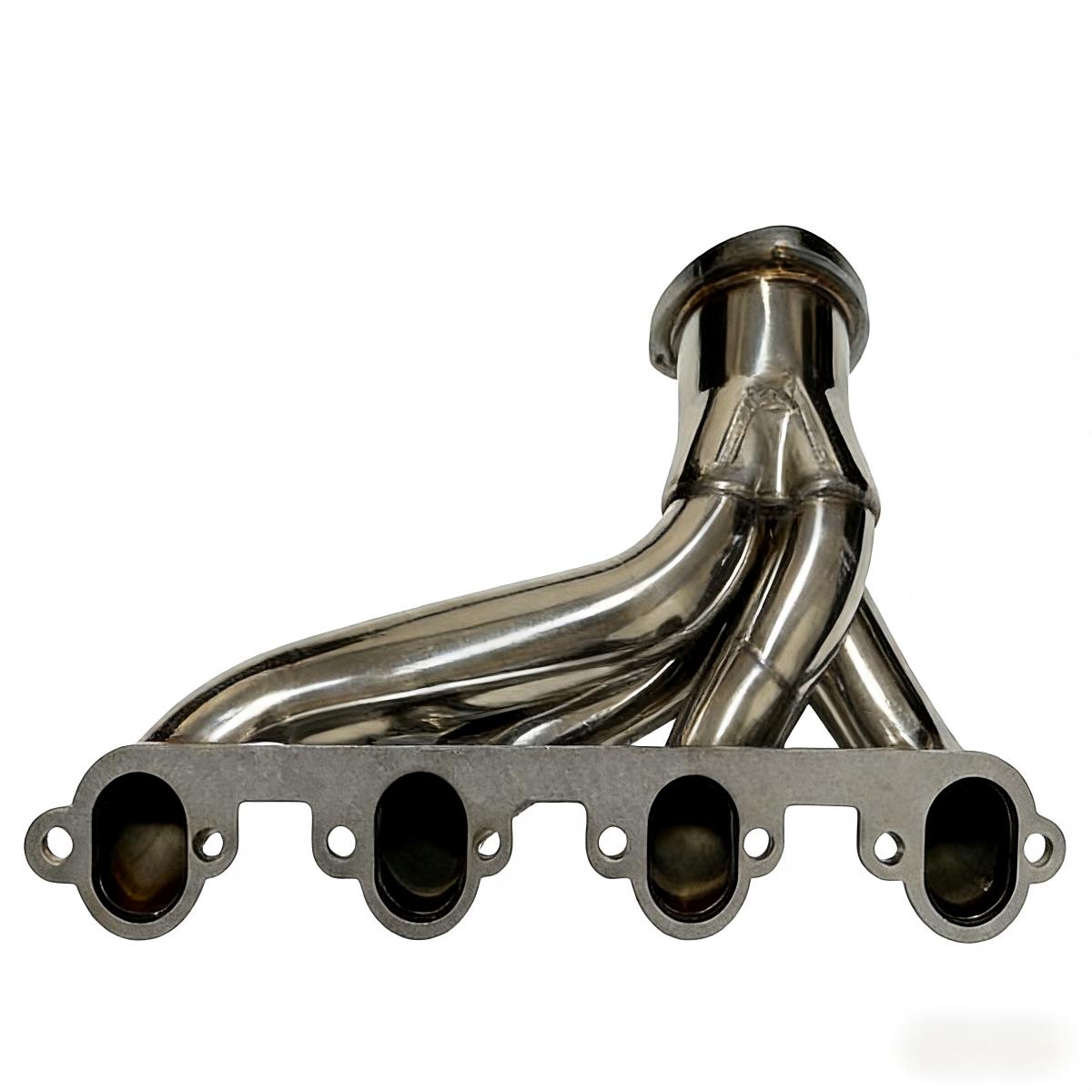 Big Block FE Series Headers Alternate Angle View Showing Driver Side Primary Tube Routing